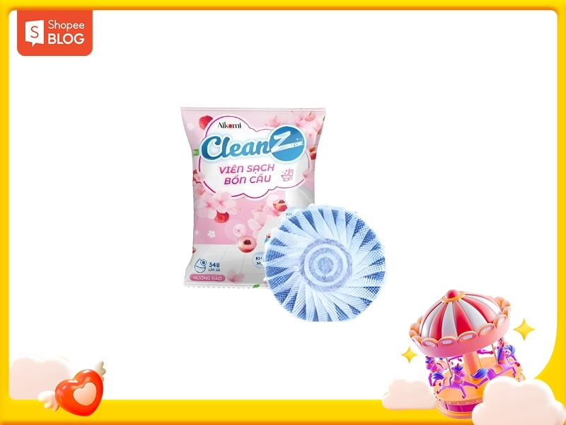 Viên xanh thả bồn cầu CleanZ