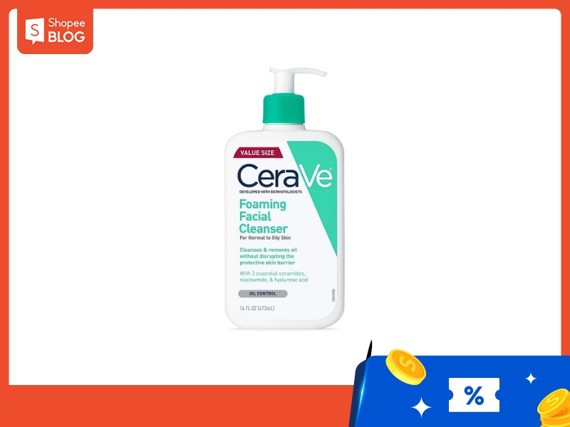 Sữa rửa mặt CeraVe Foaming Cleanser 