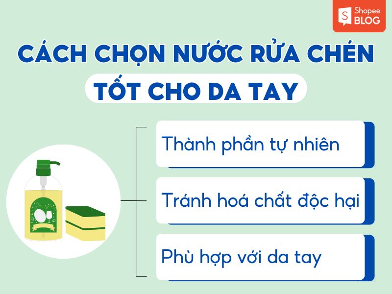 Cách chọn nước rửa chén tốt cho da tay