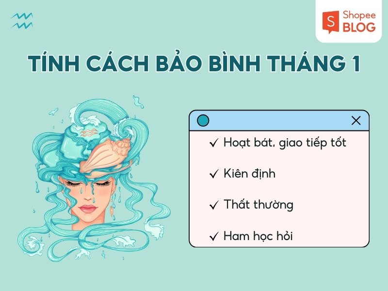 Tính cách của cung Bảo Bình tháng 1