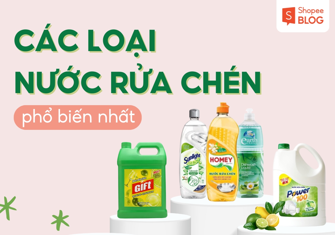 các loại nước rửa chén