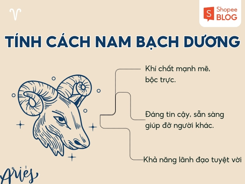 Tính cách của cung hoàng đạo Bạch Dương nam