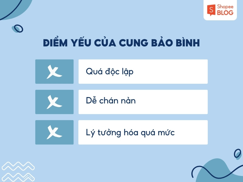 điểm yếu Cung Bảo Bình trong sự nghiệp