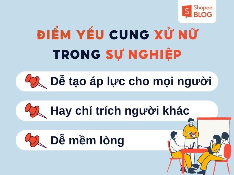 điểm yếu xử nữ trong sự nghiệp