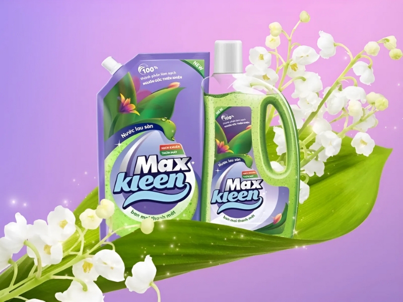 nước lau nhà thơm Maxkleen