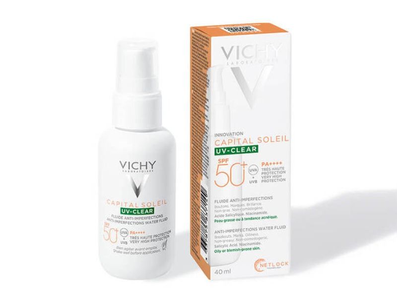 Kem chống nắng cho da dầu mụn Vichy Capital soleil UV clear 