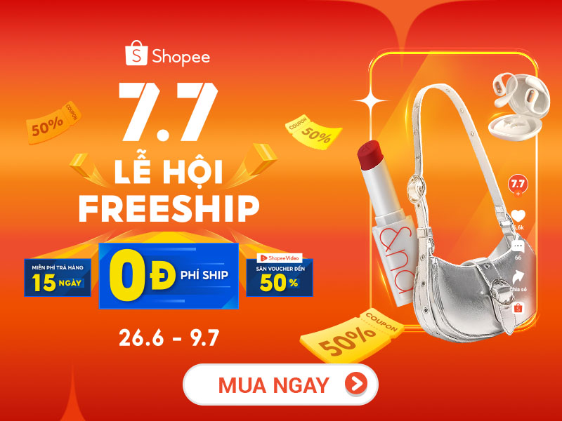 Shopee 7.7 Lễ hội Freeship