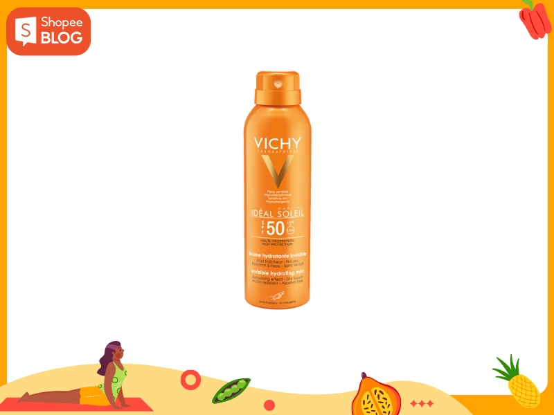 xịt chống nắng Vichy Ideal Soleil Face Mist