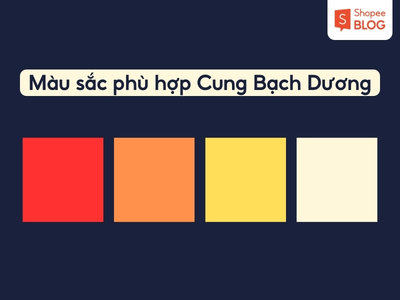 màu sắc phù hợp cung bạch dương