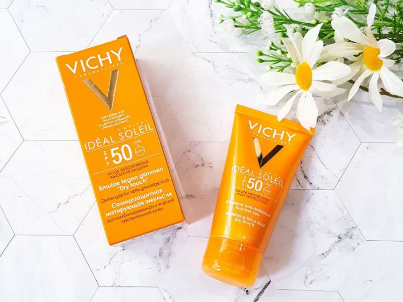 Kem chống nắng Vichy dry touch face fluid