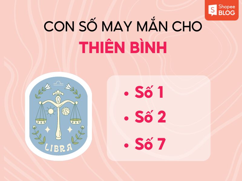 Số may mắn của Thiên Bình