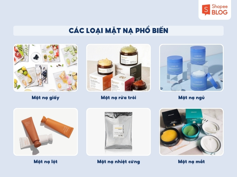 các loại mặt nạ phổ biến