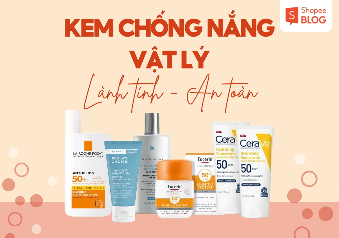 các loại kem chống nắng vật lý