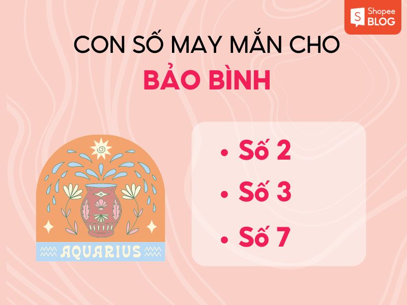 Con số may mắn của bảo Bình