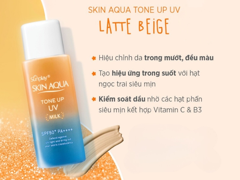 Sữa chống nắng vừa kiềm dầu vừa cấp ẩm Skin Aqua 