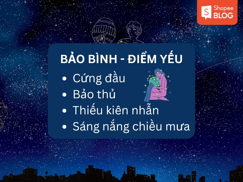 Điểm yếu của Bảo Bình 