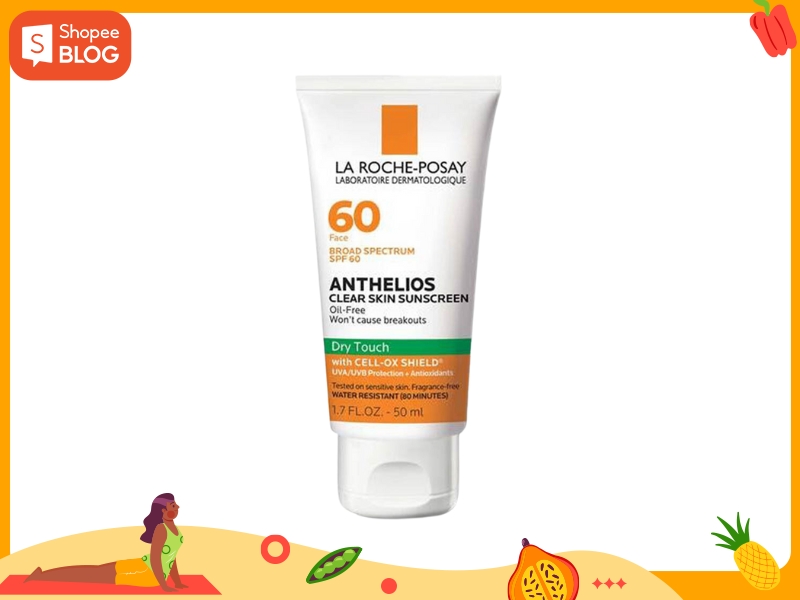 La Roche Posay Anthelios Clear Skin Dry Touch Sunscreen Broad Spectrum SPF 60