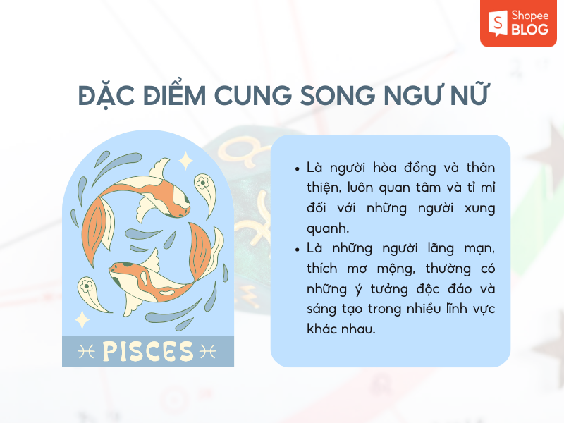 Tính cách cung Song Ngư nữ 