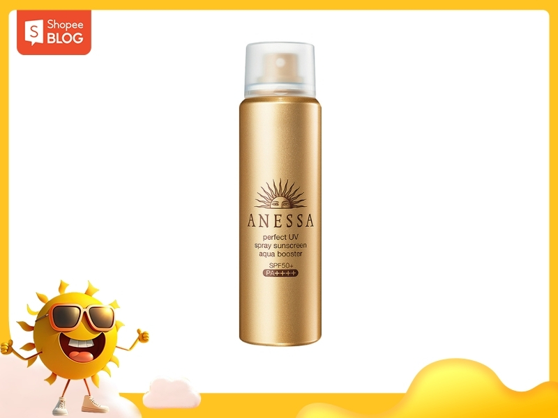 Kem chống nắng Anessa Perfect UV Spray Sunscreen Aqua Booster SPF 50+ PA++++