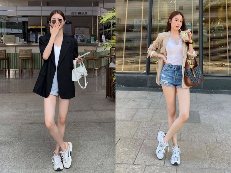 áo blazer và quần short