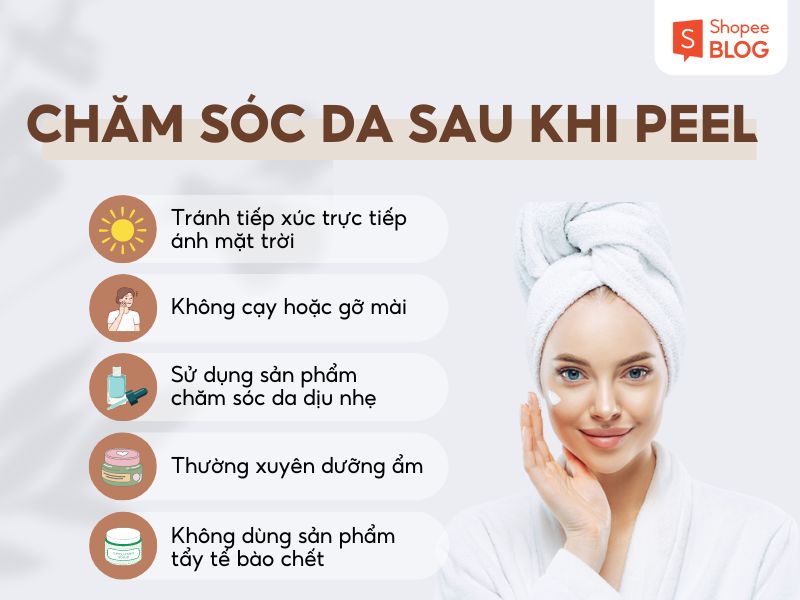 Cách chăm sóc da sau quá trình peel da tại nhà 