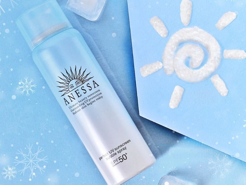 Kem chống nắng cho da dầu mụn Anessa Perfect UV Sunscreen Bubble Spray