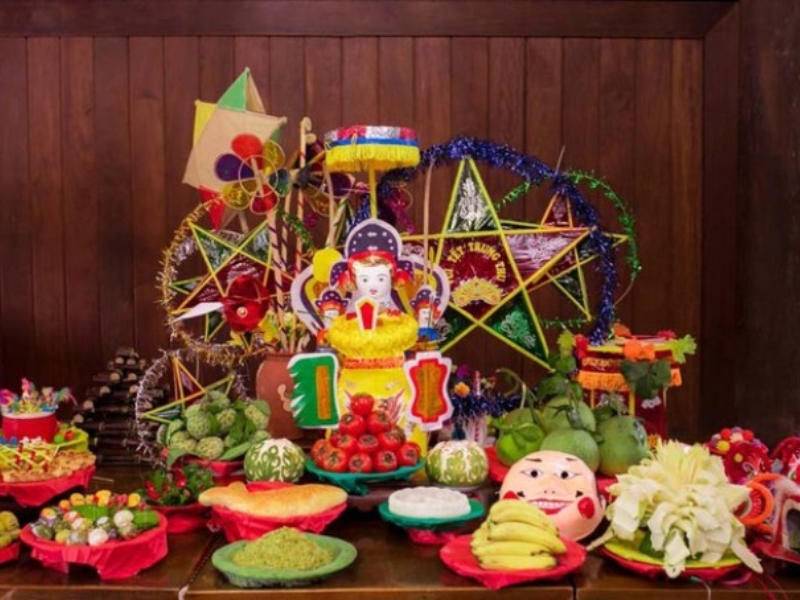 Trang trí mâm cỗ Trung thu miền Nam