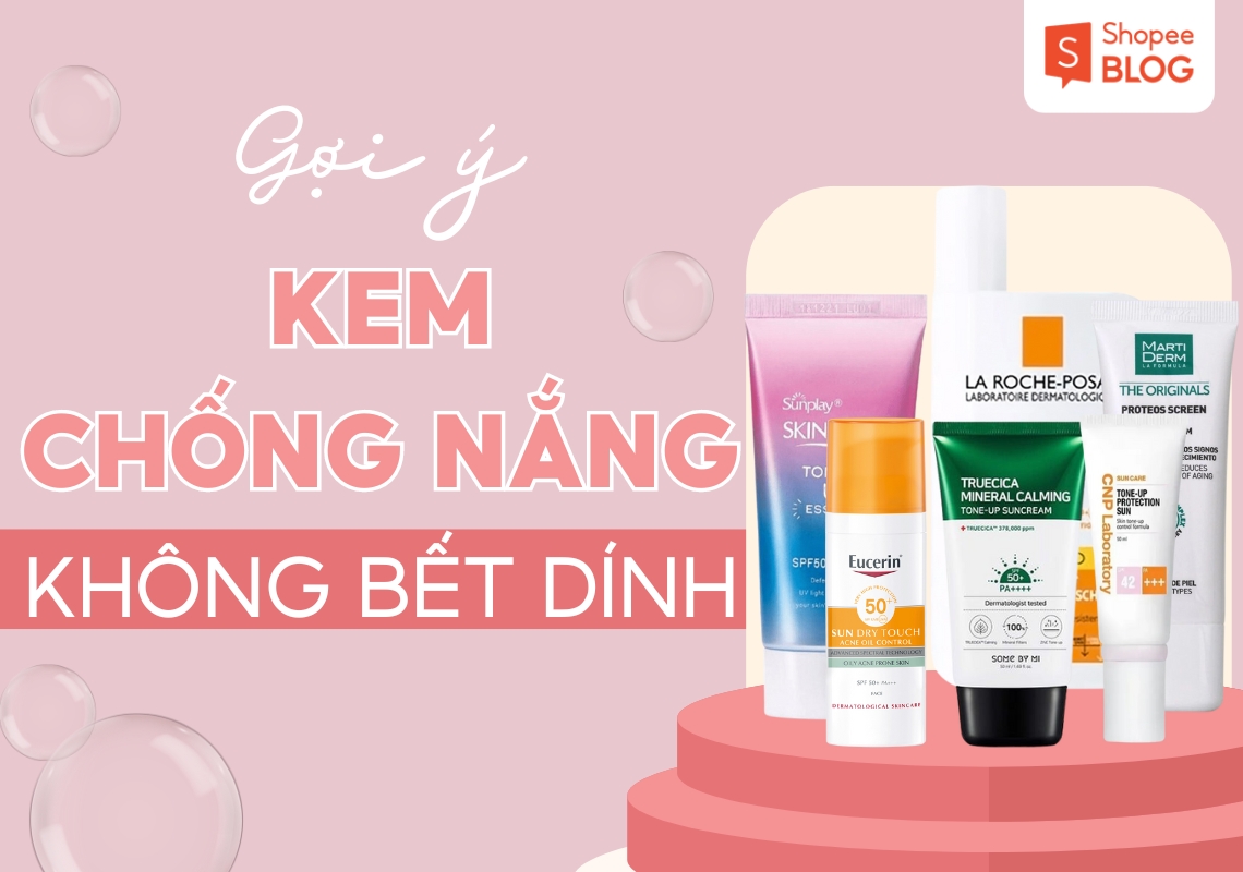 kem chống nắng không bết dính