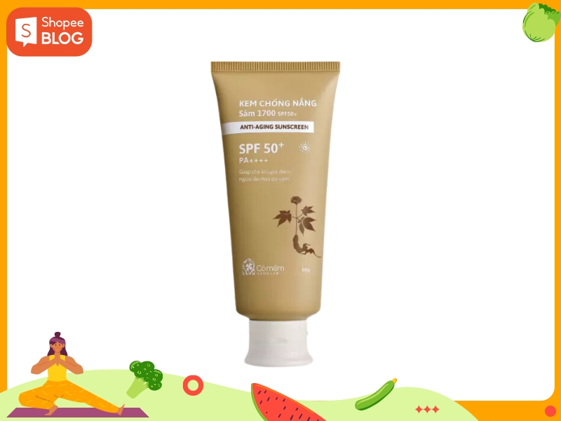 Kem chống nắng Sâm 1700 SPF 50+ Cỏ mềm