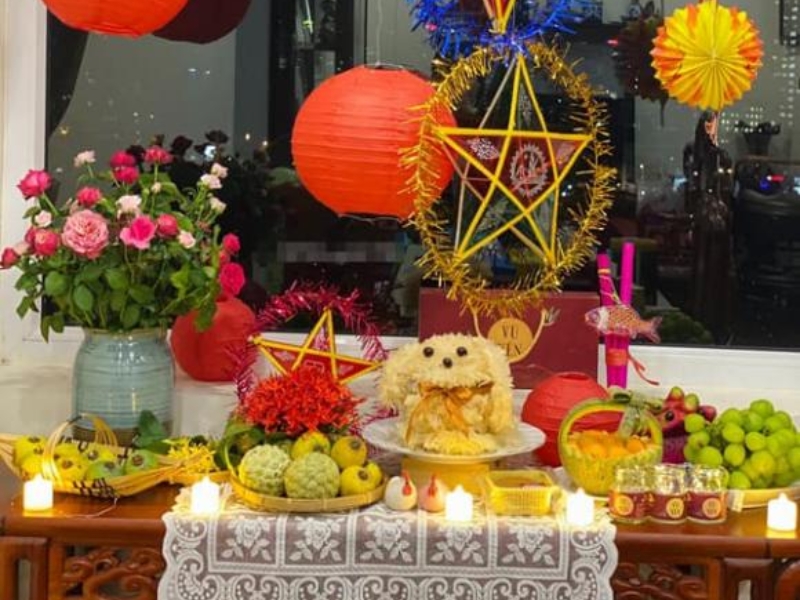 Mâm cỗ Trung thu đẹp mắt và hiện đại
