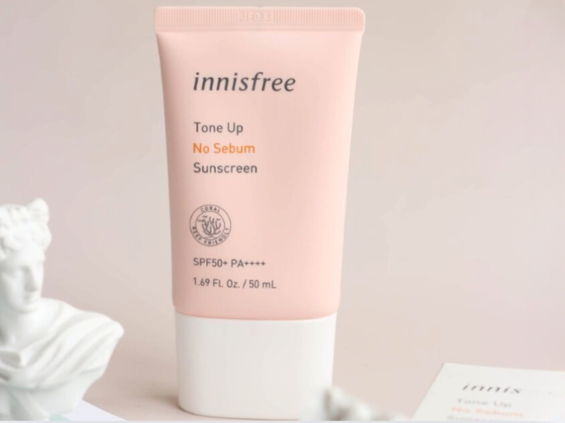 Kem chống nắng hồng Innisfree No Sebum 