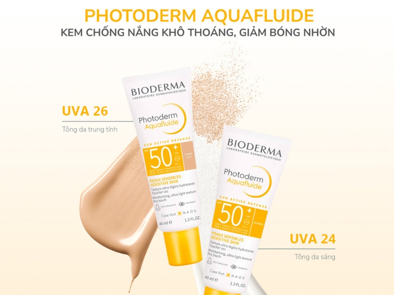 Kem chống nắng cho da dầu mụn Bioderma Photoderm Aquafluide 