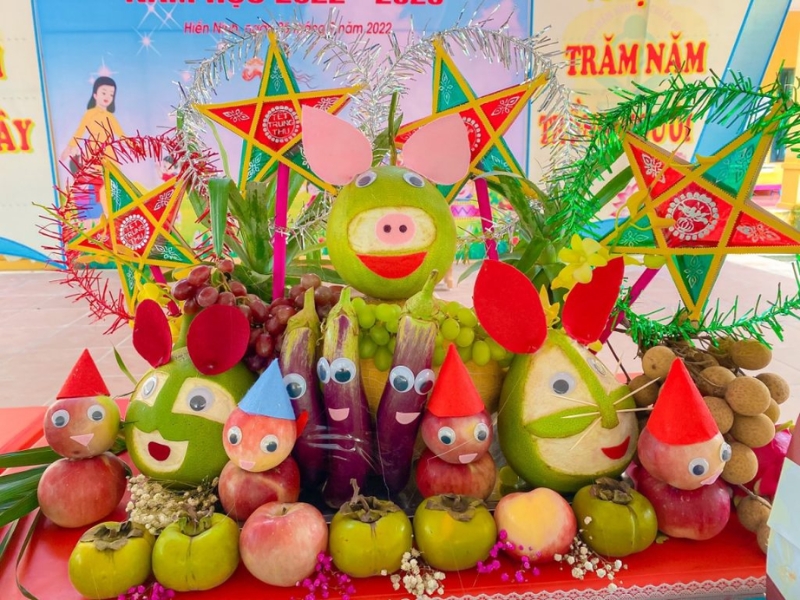 Trang trí mâm cỗ Trung thu đẹp mắt