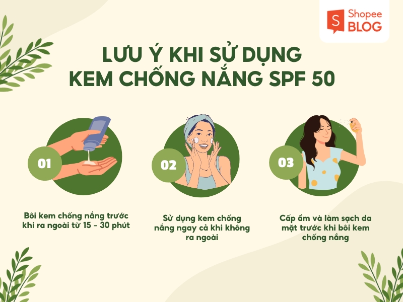 kem chống nắng spf 50 có tốt hay không