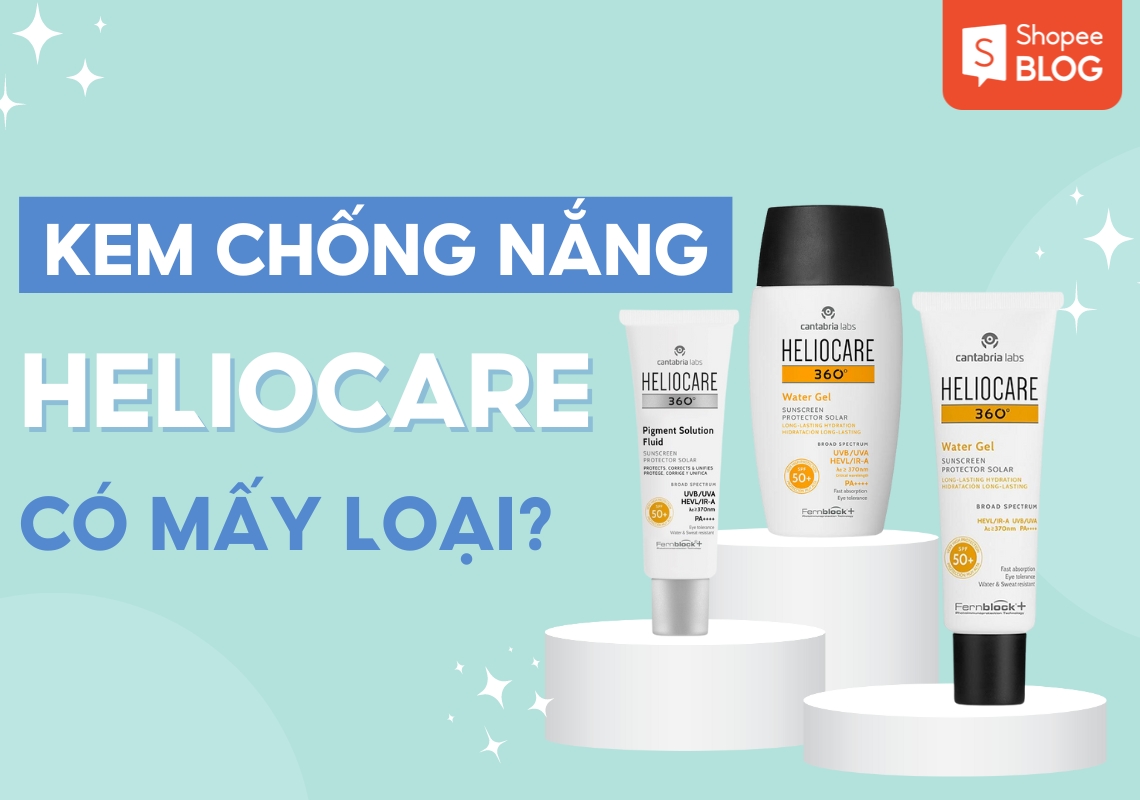 kem chống nắng heliocare có mấy loại