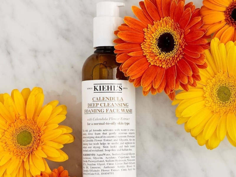 thiết kế sữa rửa mặt Kiehl'shoa cúc