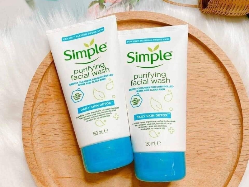 công dụng sữa rửa mặt Simple Refreshing Facial Wash