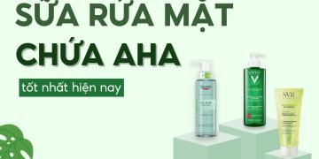 sữa rửa mặt chứa aha