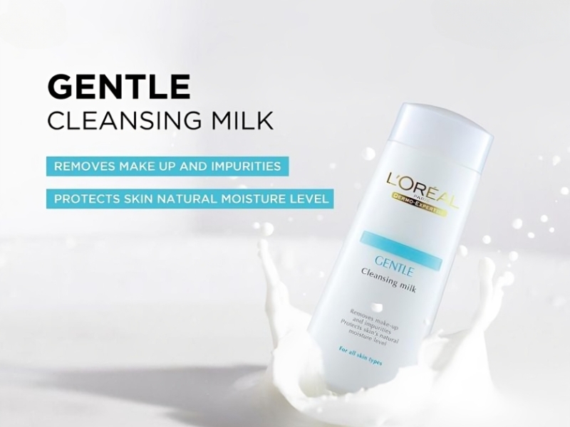 L’Oreal Dermo Expertise Gentle Cleansing Milk màu trắng