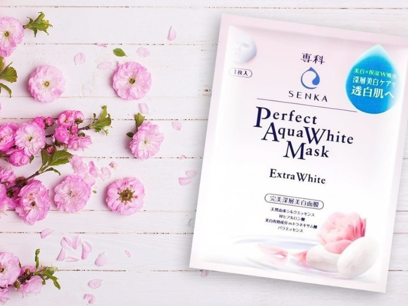 thiết kế Senka Perfect Aqua White Mask