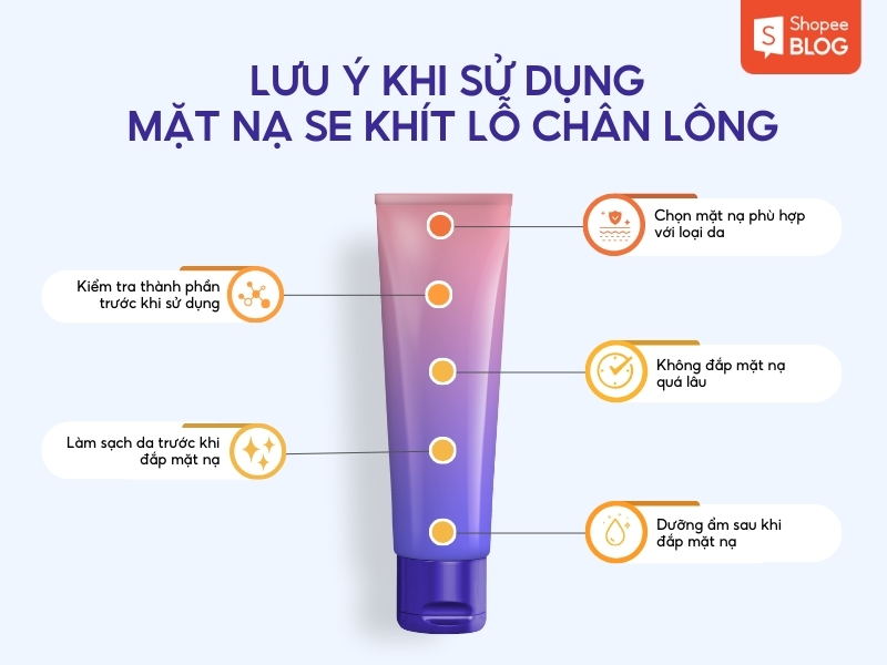 Lưu ý khi sử dụng mặt nạ se khít lỗ chân lông