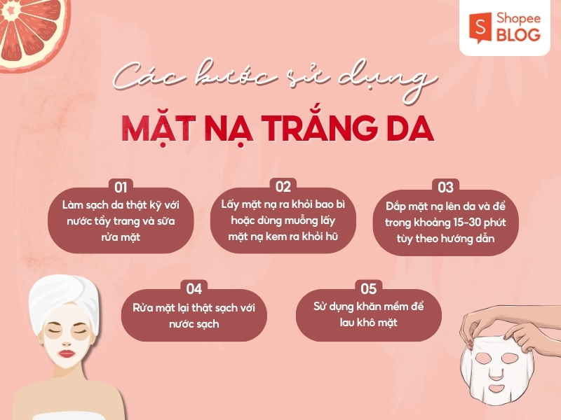 sử dụng mặt nạ trắng da