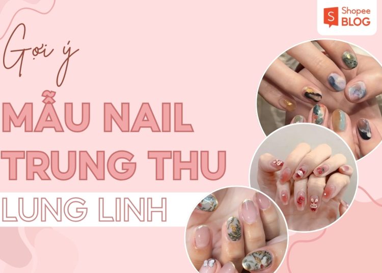 mẫu nail trung thu