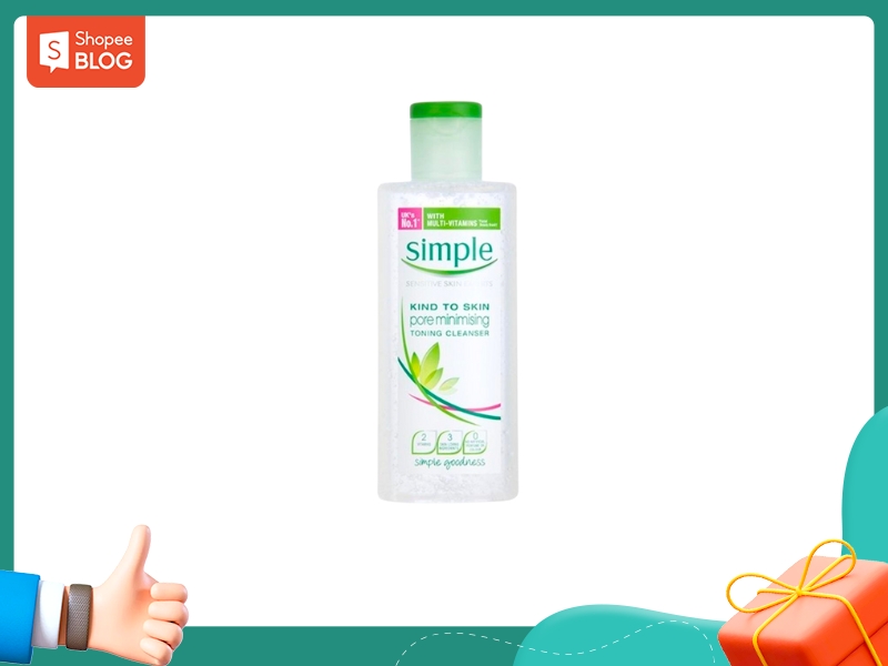 Toner Simple Pore Minimising Toning Cleanser