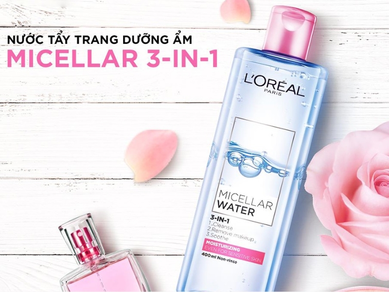 nước tẩy trang loreal cho da khô 