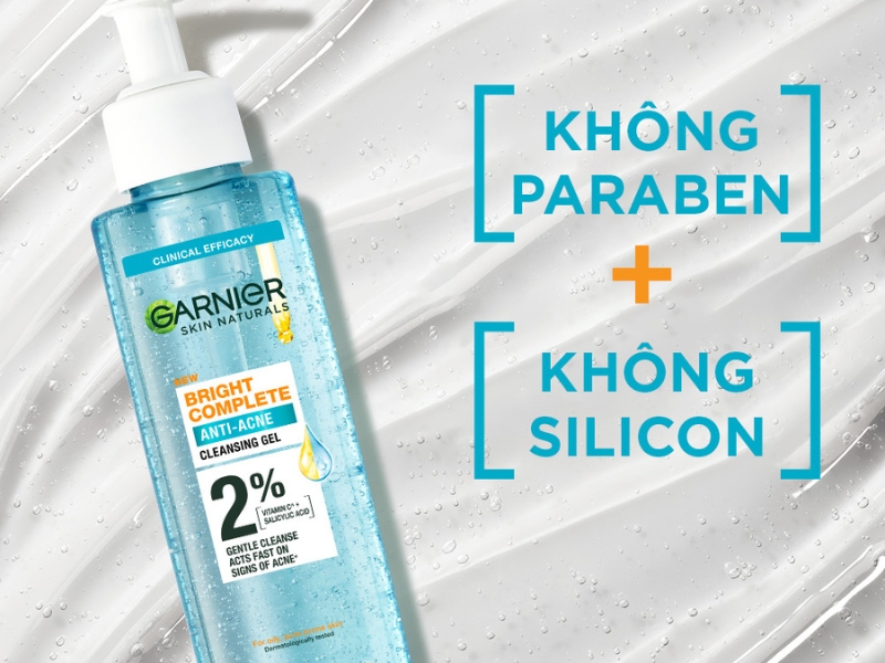 Sữa rửa mặt dạng gel Garnier 2% 