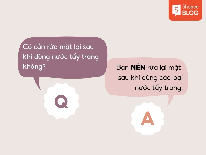 Trả lời câu hỏi về nước tẩy trang da dầu