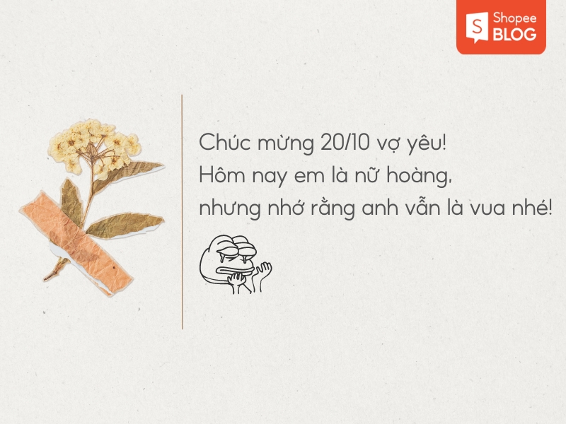 Lời chúc 20/10 cho vợ 