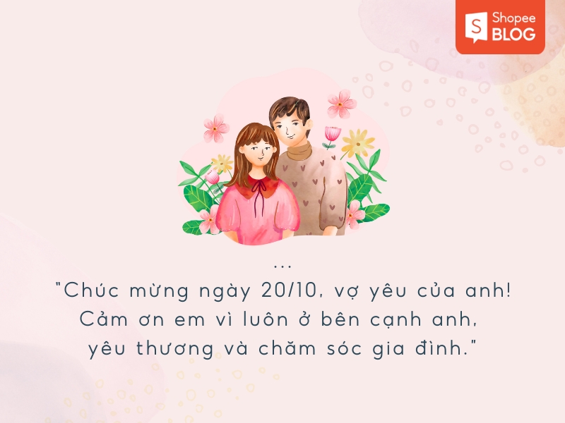 Chúc vợ 20/10 ý nghĩa 