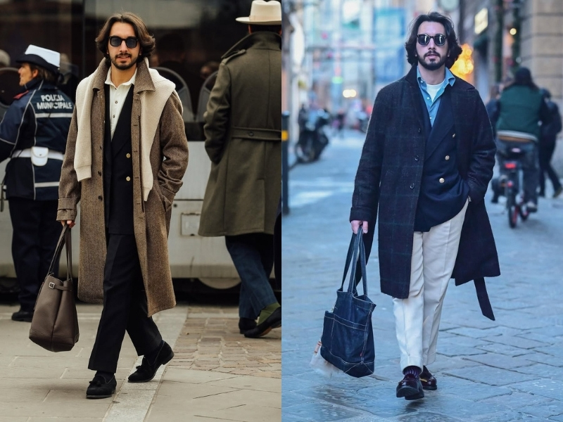 Cách phối đồ cho nam cao 1m65 với trench coat